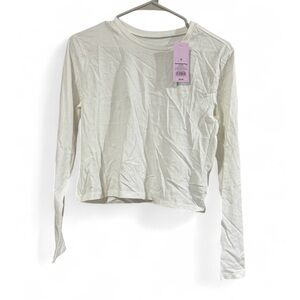 3PCS Medium Teens White Long Sleeve Top